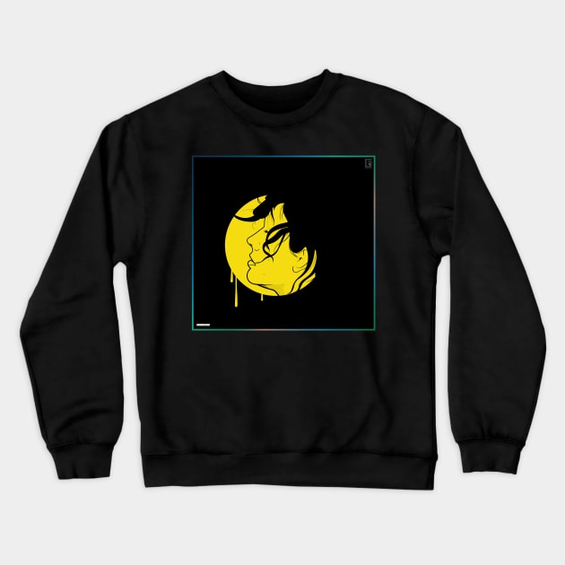 Girl in black and Yellow Crewneck Sweatshirt by Frajtgorski